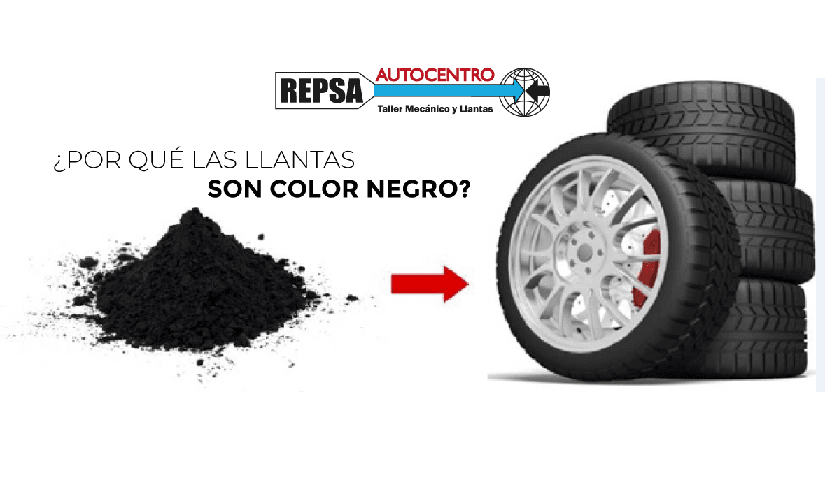 ¿Por qué las llantas son color negro?
