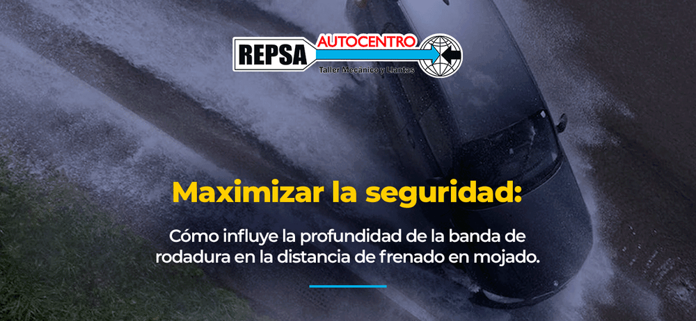 Maximizar la seguridad: Cómo influye la profundidad de la banda de rodadura en la distancia de frenado en mojado