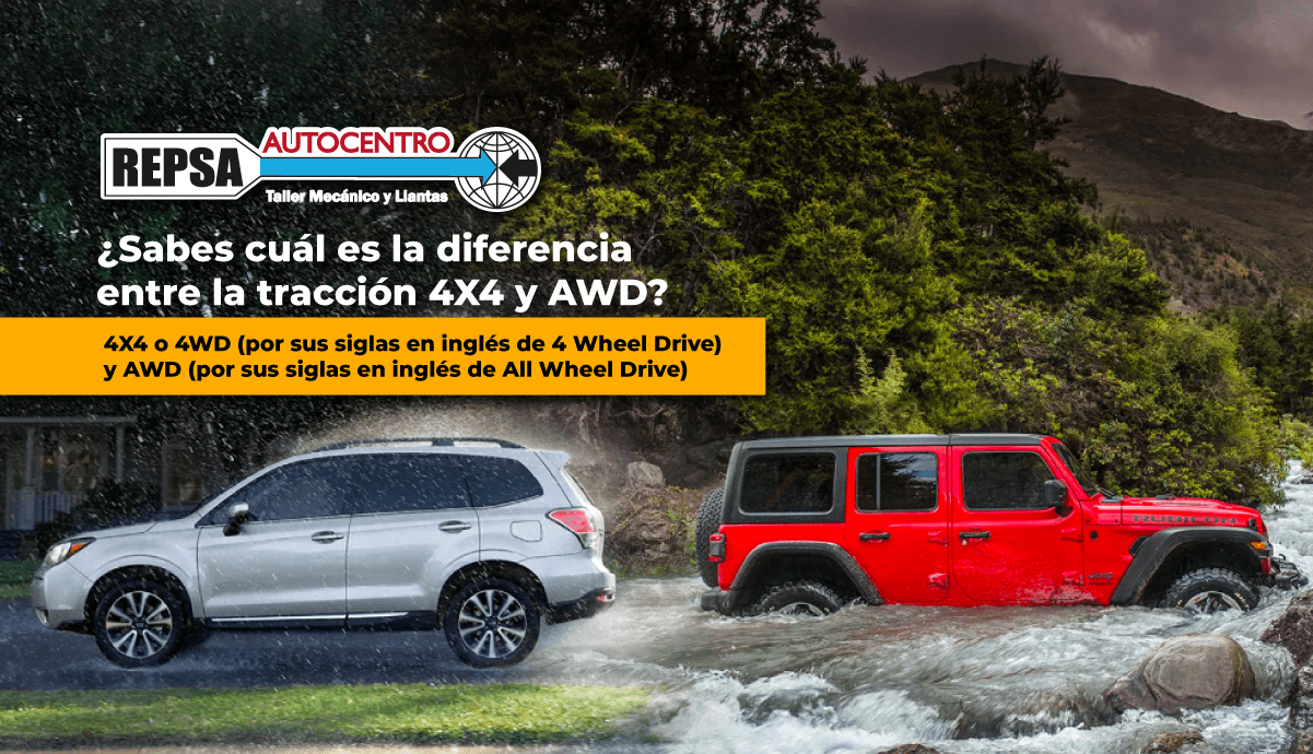 ¿Sabes cuál es la diferencia entre la tracción 4X4 y AWD?